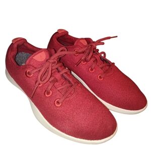 Women's Red Allbirds Wool Runners size 9